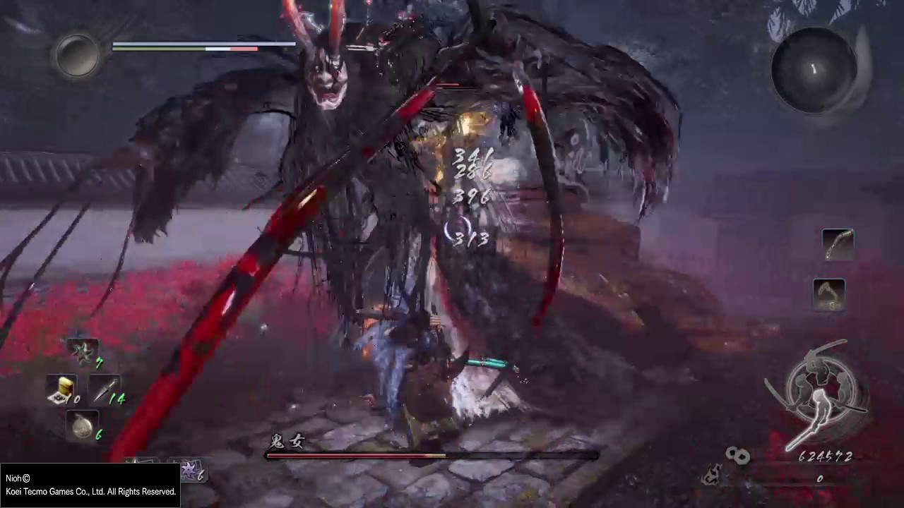 Nioh 仁王 彼岸への想い 二俣 鬼女攻略 お勝出生の秘密と玉兎ぴょん入手 Cap Games