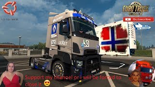 Euro Truck Simulator 2 (1.36) Renault T Racing Edition Blue Skin by Kriistof   DLC's & Mods