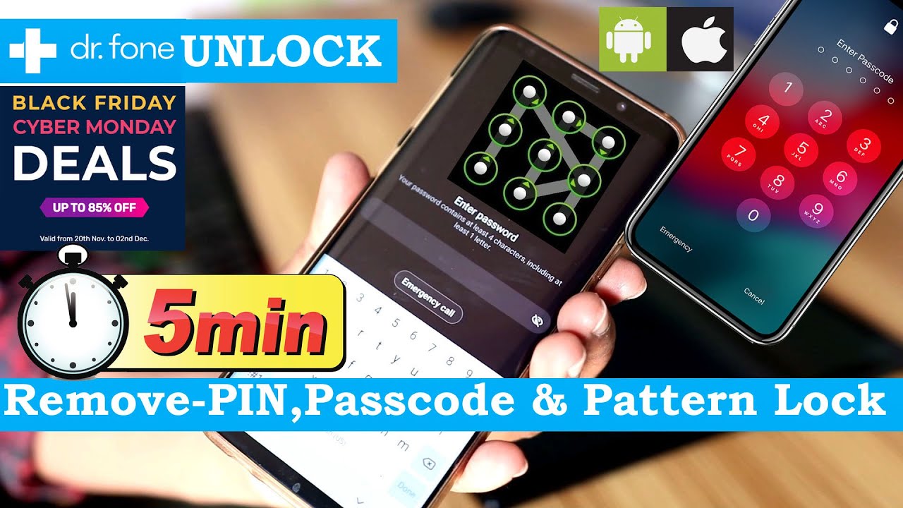 How To Unlock Android Phone Without Password Pin Pattern Lock Wondershare Dr Fone Screen Unlock Youtube