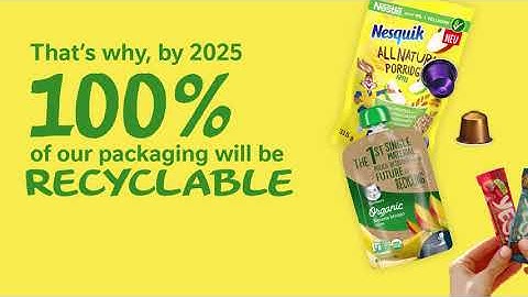 100% recyclable or reusable packaging by 2025