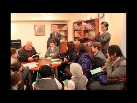 ქართულ-ამერიკული სკოლის მოსწავლეები საყვარელ მწერლებს ხვდებიან