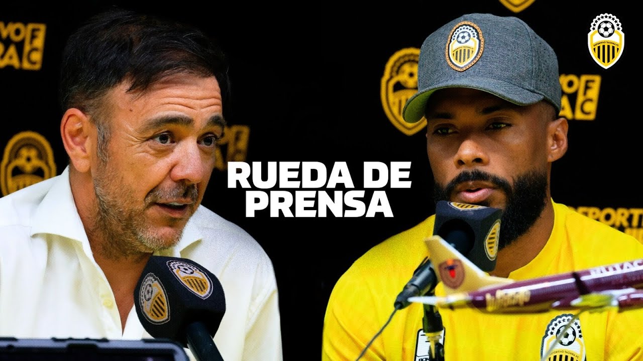 Rueda de prensa post partido con el DT Álvaro Recoba y Luis González en Pueblo Nuevo - J1 Liga FUTVE