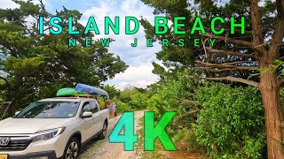 Island Beach State Park Drive, New Jersey USA 4K - UHD