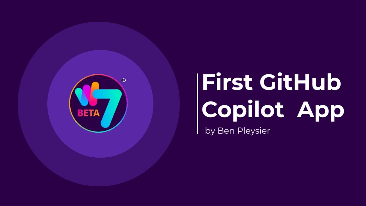First GitHub Copilot App - YouTube