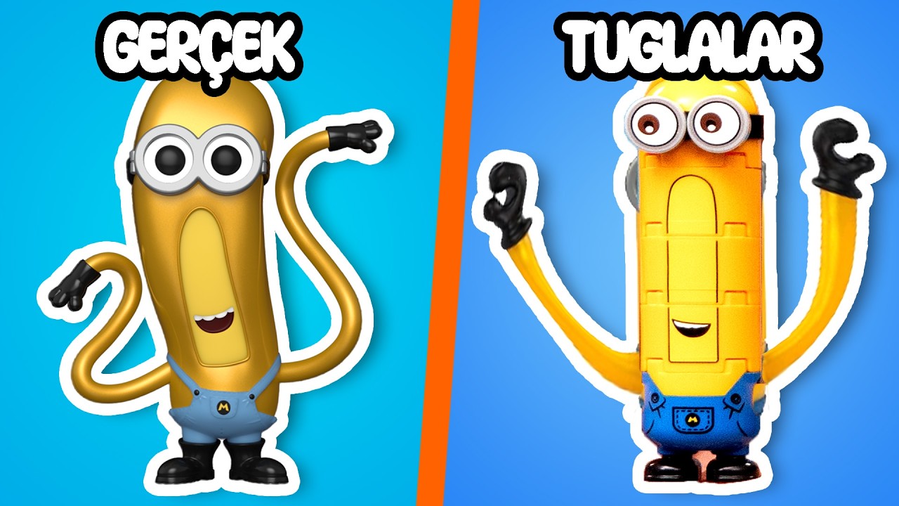 LEGO'da Minyonları Yeniden Oluşturdum | ÇILGIN HIRSIZ 4 Tuğlalardan!