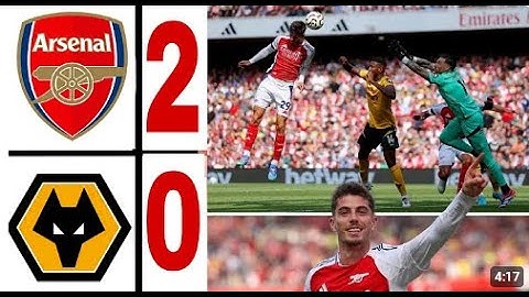 ARSENAL 2 0 WOLVES | 24/25 season | Round 1| EPL Game Highlights