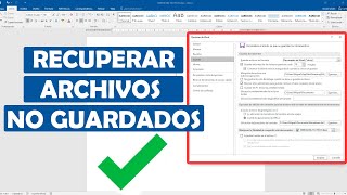 RECUPERAR ARCHIVO DE WORD NO GUARDADO