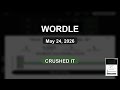 Wordle #1800: Had to Sweat for This 4 (May 24)