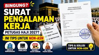 Surat Pengalaman Kerja Petugas Haji 2027