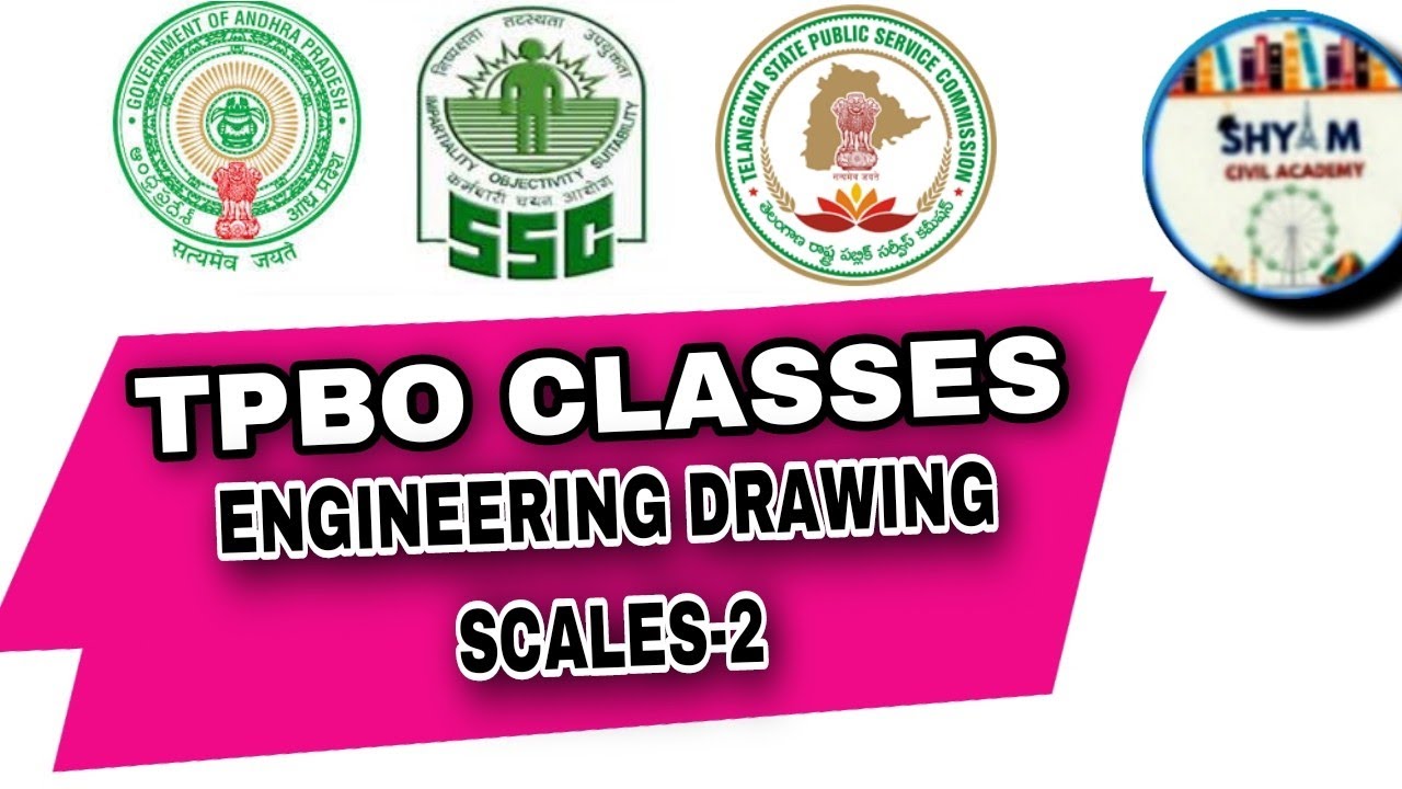 SCALES2 ENGINEERING DRAWING TPBO CLASSES TELUGU CIVIL ENGINEERING
