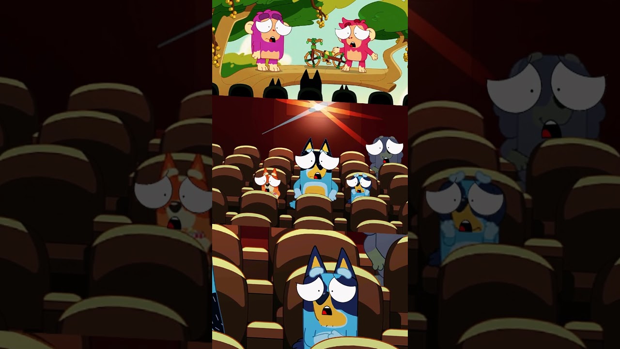 🔥 Bluey.EXE’s Movie Night Turns Into a NIGHTMARE! 👻 #Shorts #bluey #animation #funny