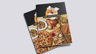 Food Menu Design 🍔🍕 | Restaurant Menu Card | Cafe & Fast Food Menu Design #Shorts