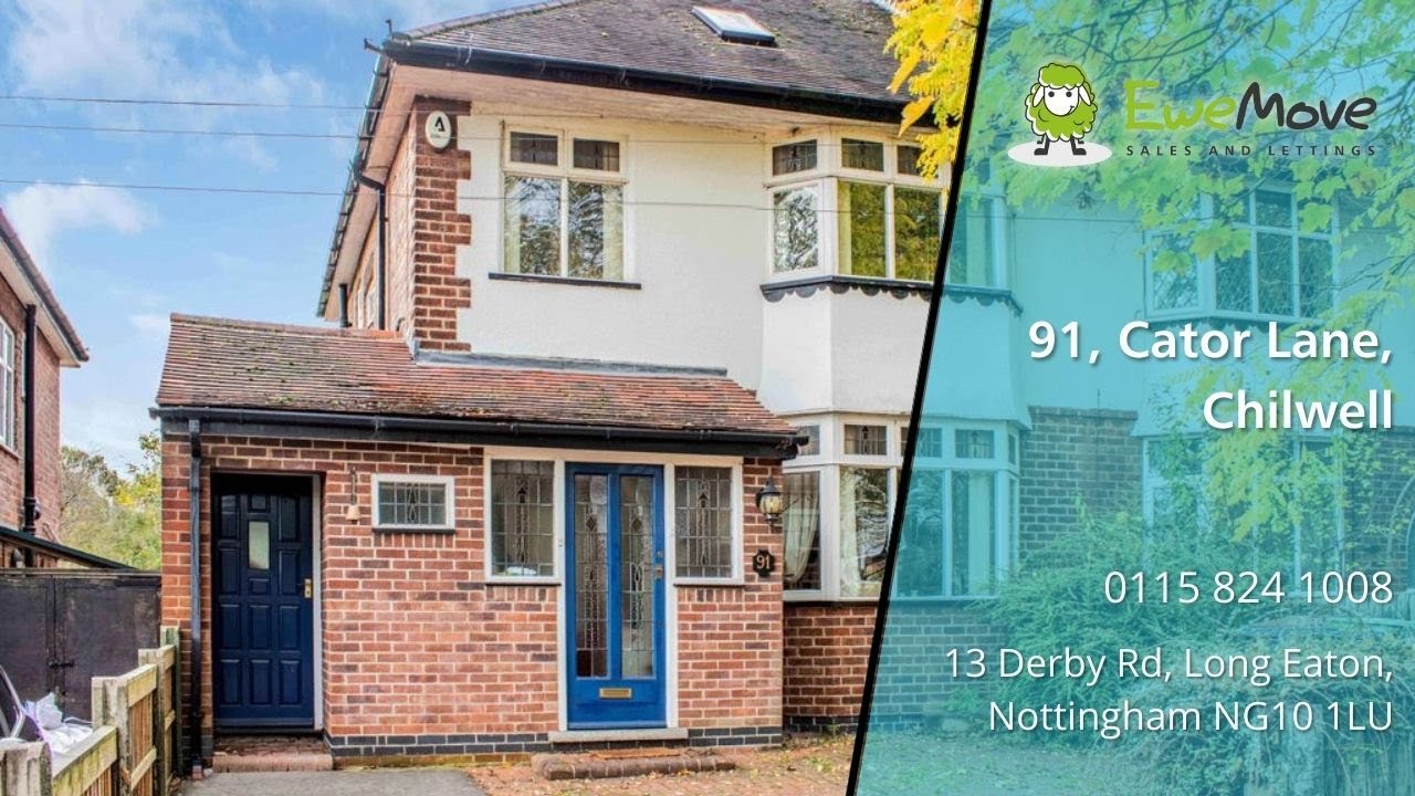 Property for Sale Cator Lane, Chilwell, NG9 4BG YouTube