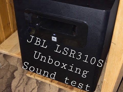 JBL LSR310S Unboxing & Sound test