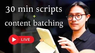 How to script in 30 minutes + batch 1 month of content in 1 hour