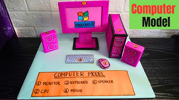 Computer Model Project |How to make computer model |Parts of a computer| Exhibition model for school