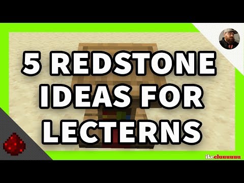 5 Redstone ideas for Lecterns | Minecraft 19w02a | Tutorials and ideas