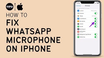 WhatsApp microphone not working in iPhone FIXED (2023)