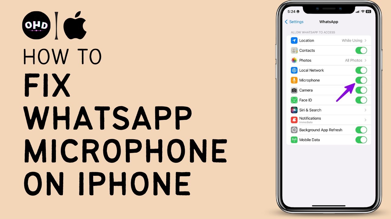 WhatsApp microphone not working in iPhone FIXED (2023) YouTube