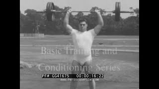 Thumbnail for "WEIGHT TRAINING" 1963 BASIC WEIGHT TRAINING AND STRENGTH CONDITIONING FILM  GG41675