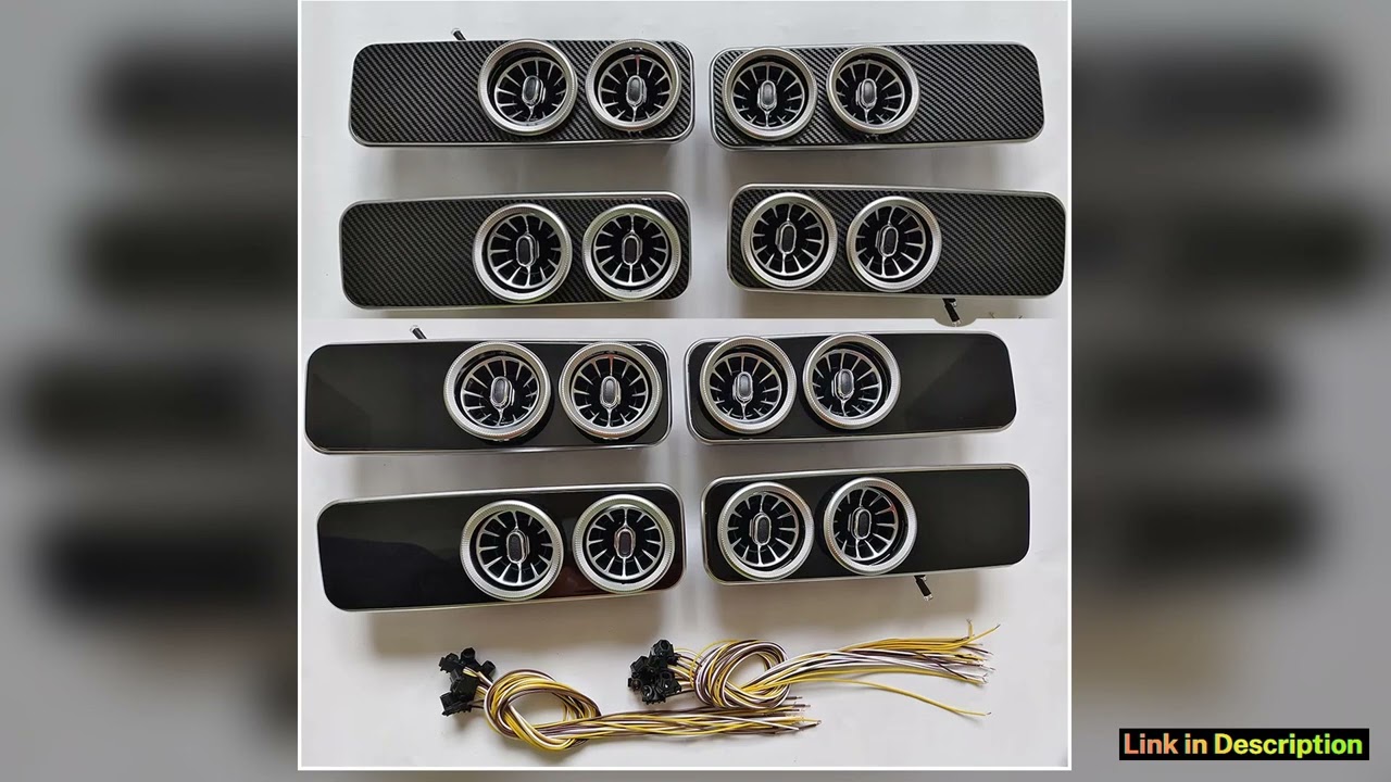 ABS carbon firber Interior Roof Air Vent Outlet Cover Trim Accessories for MercedesBenz vito