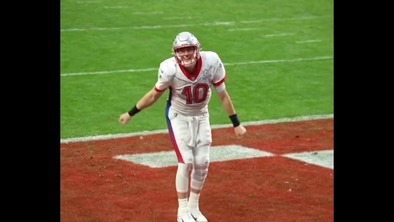 MAC JONES HITS THE GRIDDY IN THE Pro Bowl MACJONES PROBOWL GETGRIDDY