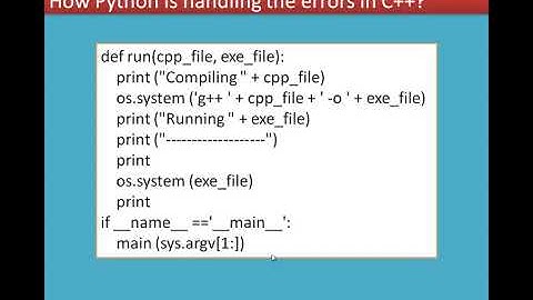 08/11 Chapter 14 Importing C++ programs in Python