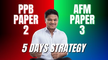 PPB AFM | Jaiib Paper 2 and 3 | 5 day strategy | Full Video