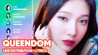 Red Velvet - Queendom (Lyrics Karaoke + Line Distribution) PATREON REQUESTED