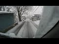 ２００系ハイエース雪坂道でスタックする・・・・