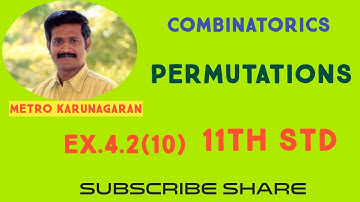 11th Std Maths Ex.4.2(10) How many ways can the product a^2b^3c^4 be expressed without exponents