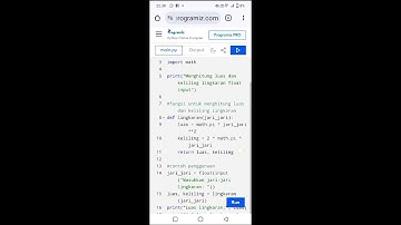 coding||menghitung luas dan keliling lingkaran#10#XI,11