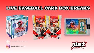 Blez Baseball | SPORTS CARDS LIVE BOX BREAKS