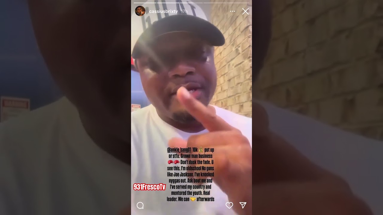 Cassius Brix Call Out Unkle Bang For Fade For 10 Racks 👀 