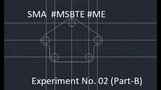 Draw and print two simple 2D geometries using sketcher commands. (Part_B) #MSBTE#SMA #CADD #TRENDING