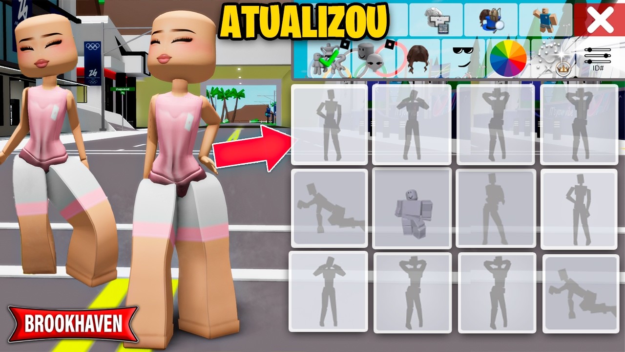 🚨 CÓDIGOS de ANIMAÇõES (EMOTES) GRÁTIS no BROOKHAVEN (ATUALIZADO 2026)