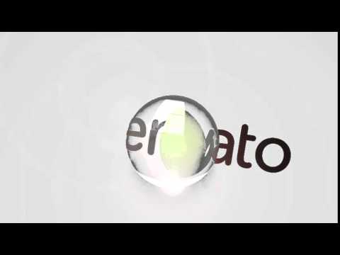 Glitch Logo Glass Ball After Effects Template