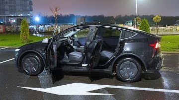 Tesla Model Y STANDARD 2026 Night Lights Review