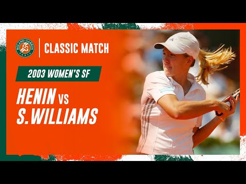 Henin vs Williams 2003 Women's semi-final | Roland-Garros Classic Match