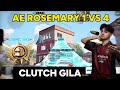 1 VS 4😱 CLUTCH AE ROSEMARY ULTIMATE ROYALE | PUBG MOBILE