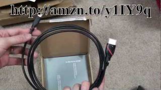 Micro HDMI (Type D) to HDMI (Type A) Cable (15 Feet) – High Speed Video Audio AV HDMI D to A Connector Converter Adapter Cord Supports 3D & 4K Resolution Ready with Ethernet Unboxing a Micro HDMI Cable for my Transformer Prime!