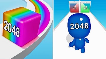 Jelly Run 2048 💛Vs💛 Man Runner 2048 | Walkthrough Max Gameplay MJ7501