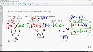 Notes Function OPerations #1