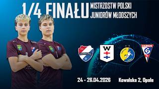 1/4 Finałów Juniorów Młodszych w Piłce Ręcznej w Opolu Kielce vs Gdańsk