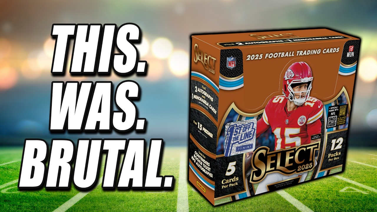 THIS. WAS. BRUTAL. | 2025 Panini Select NFL First off the Line Box Review