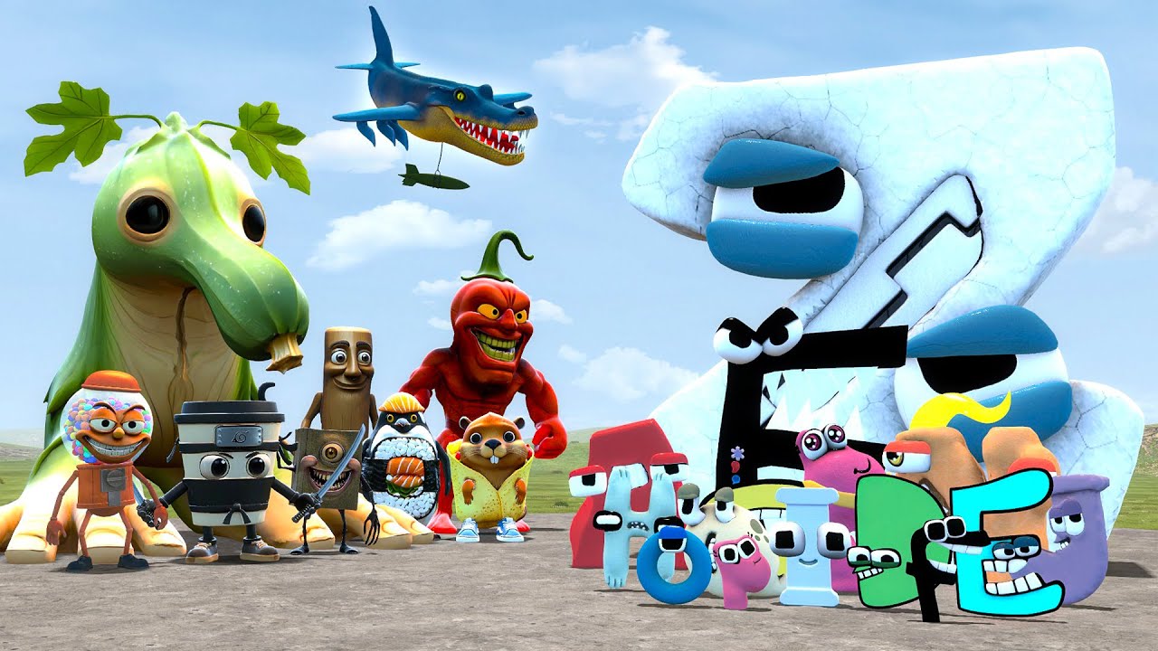 ALL ALPHABET LORE FAMILY VS ALL NEW ITALIAN AI BRAINROT MEMES! - Who Is Stronger In Garry's Mod?