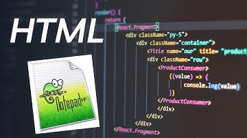 طريقة تحميل برنامج ++NotePad وكتابة كود برمجي بلغة html
