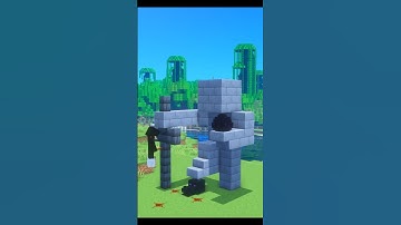 Epic Minecraft Statue tutorial🗽#shorts #minecraft #statue #tutorial
