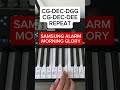 Samsung Alarm Morning Glory EASY Piano Tutorial Shorts TikTok Samsung 