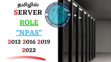 தமிழில் MCSA MCSE NPAS IN WINDOWS SERVER SERVICE CLASSY IT ACADEMY